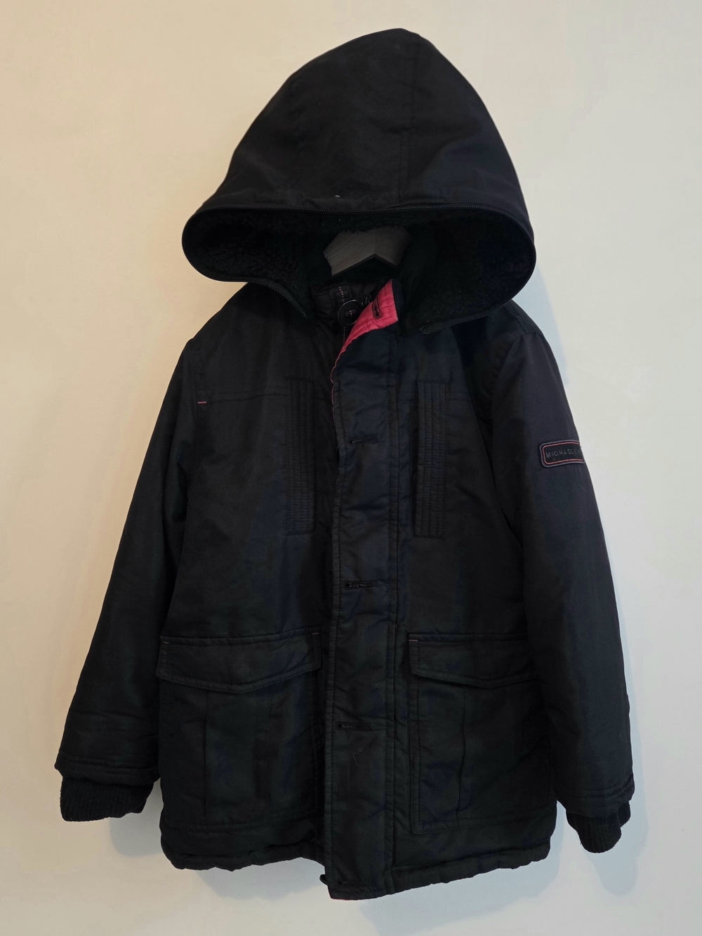 Michael Kors Kids Black Hooded Puffer Jacket